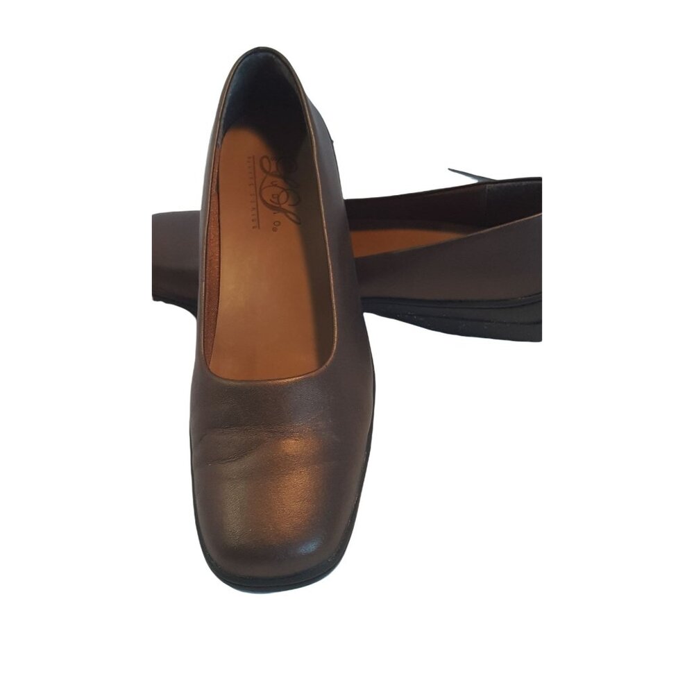 Vintage Studio by life stride women's slip-on loafer leather shoes square toe Br